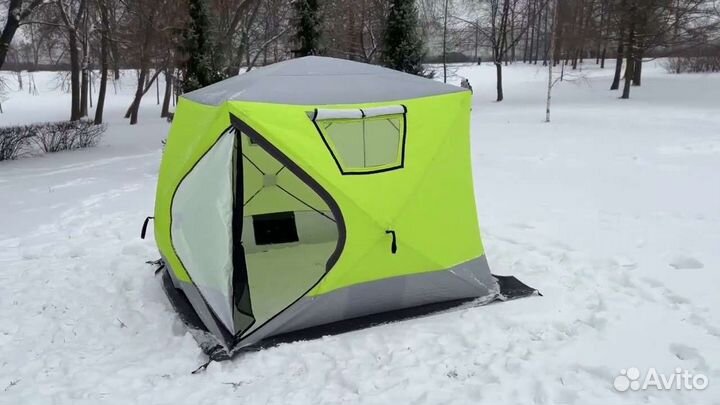 Зимняя палатка утепленная трехслойная
