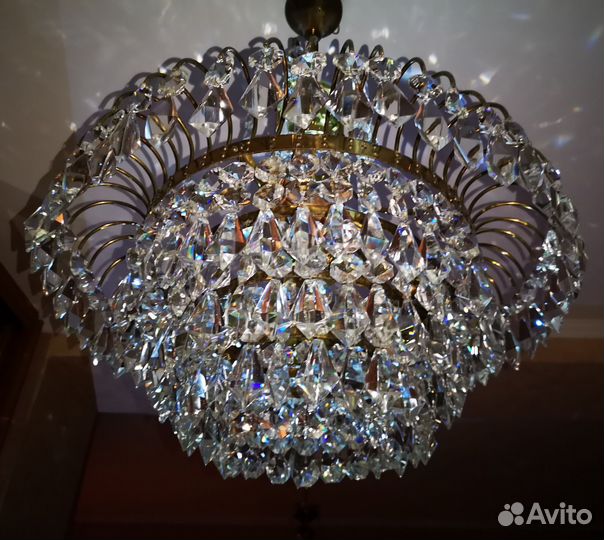 Люстра хрустальная Чехия
