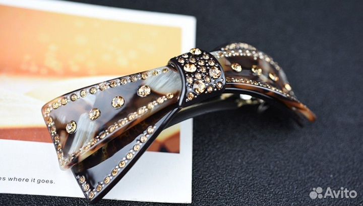 Заколка автомат большая