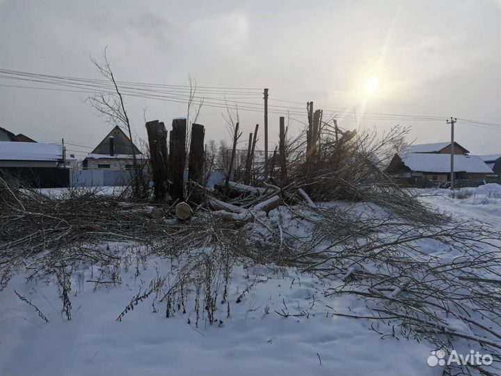 Спил деревьев;просек;участков;обрезка веток