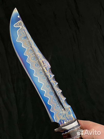 Нож Дамаск с Никелем