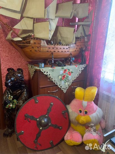 Деревянный круглый щит славян