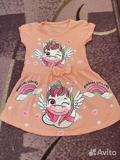 Вещи пакетом на девочку 80-86