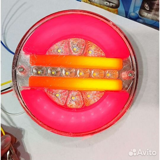 Задний фонарь грузовой круглый диод