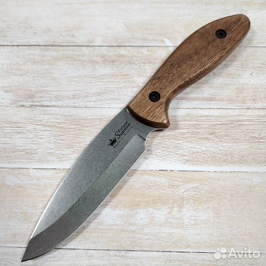 Нож нескладной fortuna ст.AUS8 (SW WH LS) (Kizlyar