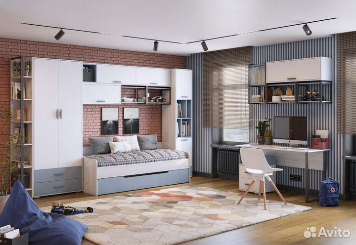 Шкаф для книг Стич с 2 дверками и 1 ящиком