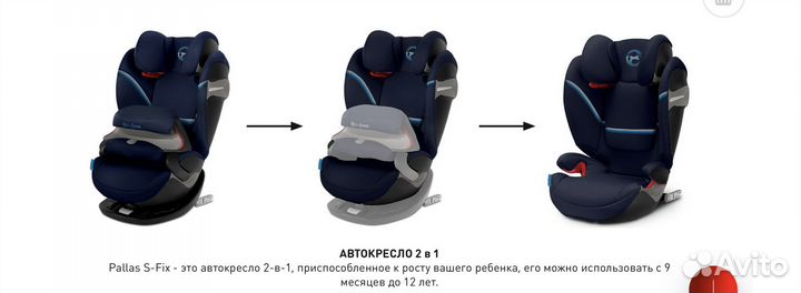 Автокресло cybex pallas s-fix