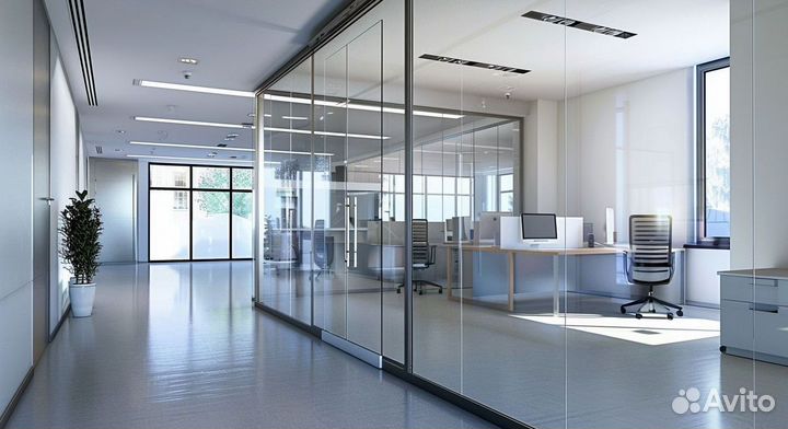 Стеклянная дверь