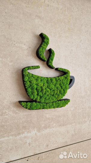 Стабилизированный мох панно