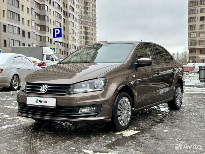 Volkswagen Polo 1.6 AT, 2016, 126 000 км