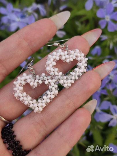 Сережки из бисера