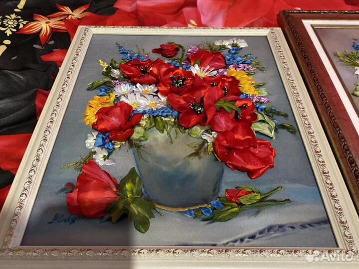 Картина вышитая,ручная работа