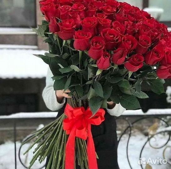 Высокие Розы Гиганты Доставка Круглосуточно