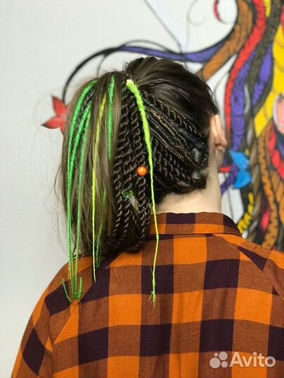 Комплект де, се-дред для вплетения в затылок