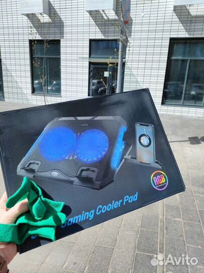 Охлаждающая подставка для ноутбука с подсветкой