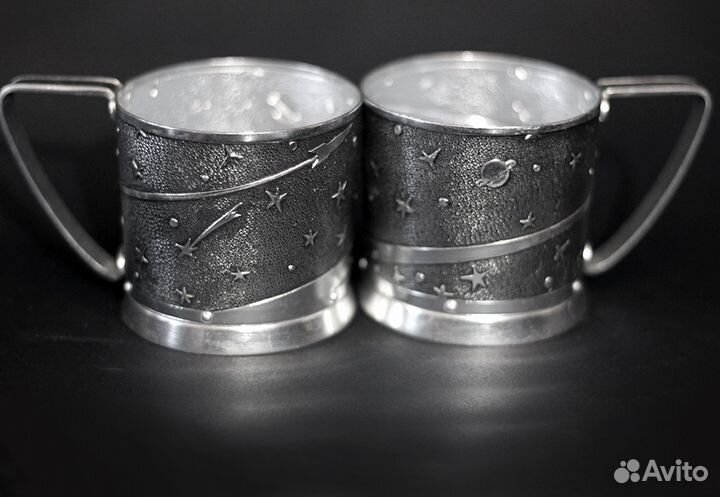 Подстаканник Советский космос, СССР, 2 шт