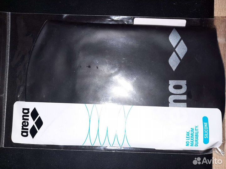 Шапочка для плавания arena чёрная