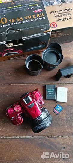 Nikon D5500 Объектив YN50mm F 1.8N