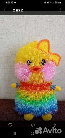 Уточка Лалафанфан (мочалка)