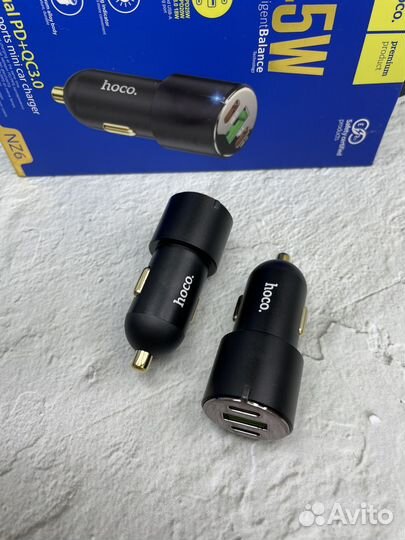 Автомобильное зарядное устройство Hoco NZ6 45W