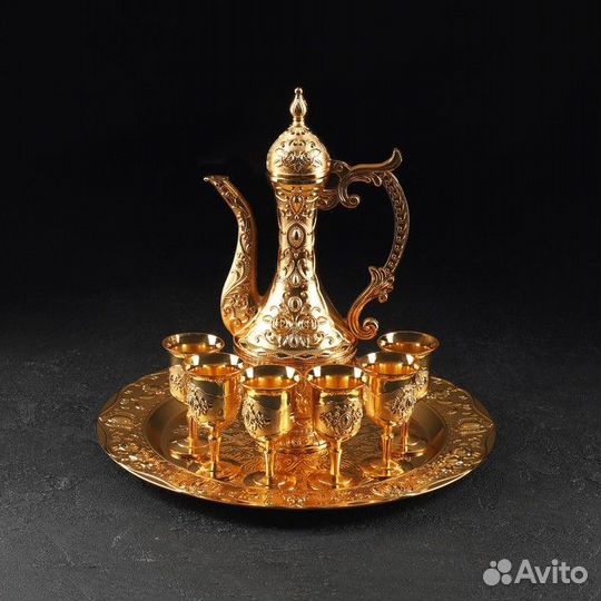 Набор сервировочный «Роскошь. Золото», 8 предметов