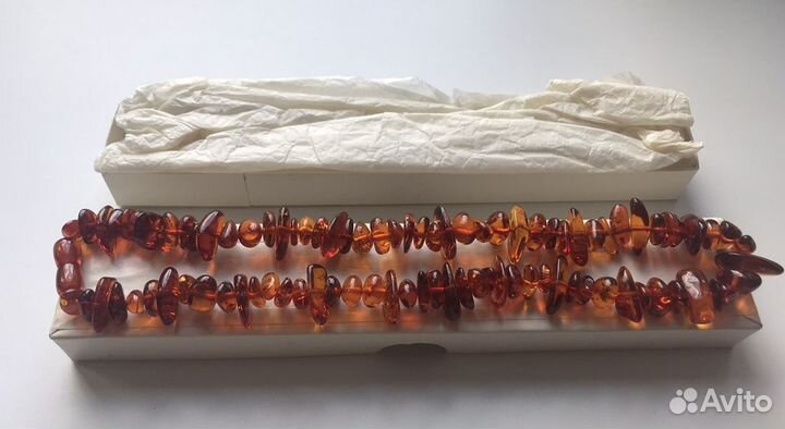 Бусы из натурального янтаря СССР