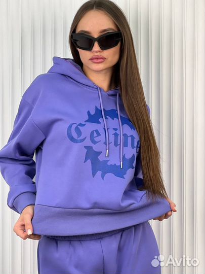 Спортивный костюм на флисе celine S.M.L