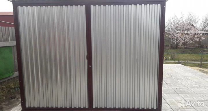 Хозблок сарай гараж из профнастила