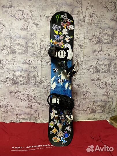 Сноуборд Termit с креплениями Wedze