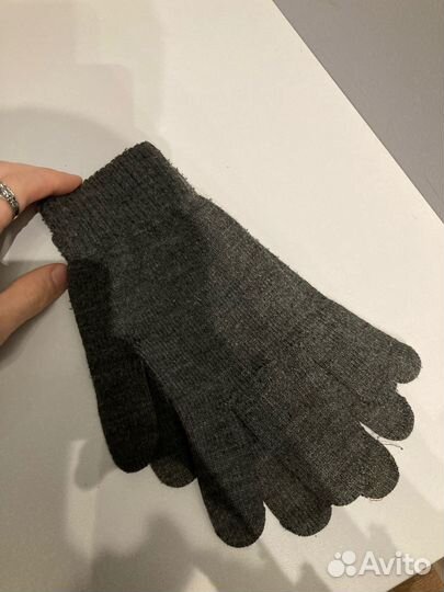 Перчатки H&M серые