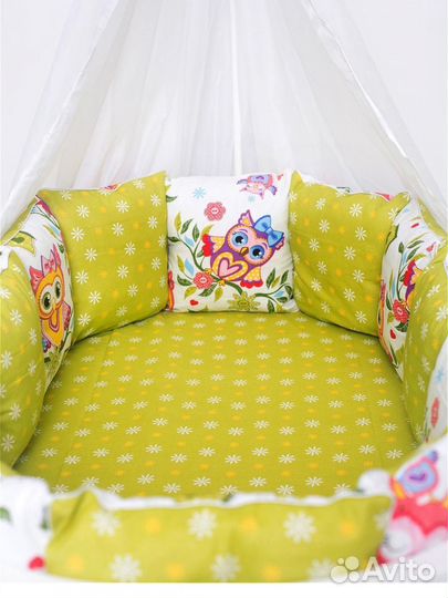 Бортики в детскую кроватку бу