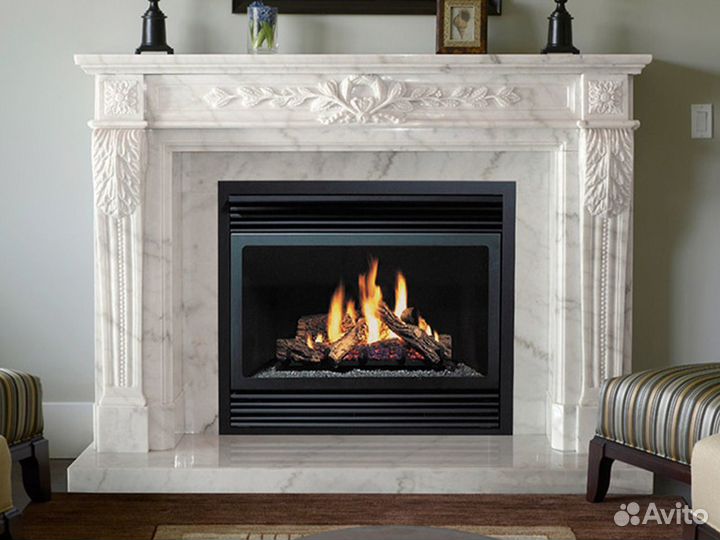 Камин из мрамора Волокас
