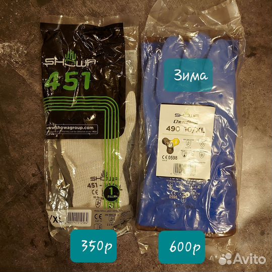 Перчатки рабочие