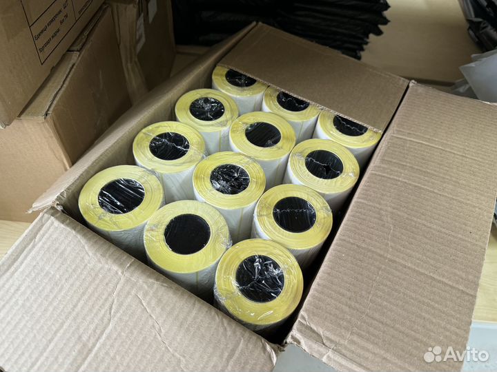 Термоэтикетки 40 х 30 мм, 1000 шт. (64шт в коробке