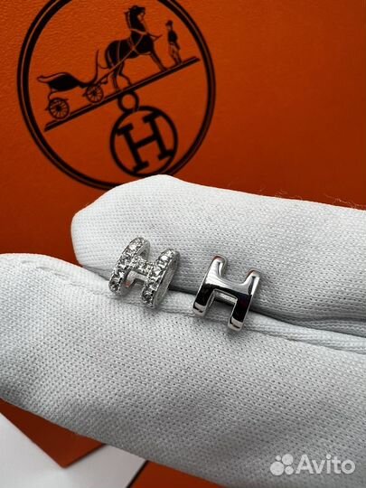 Hermes pop H mini серьги