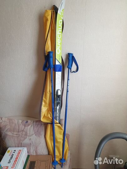 Лыжи детские classic50 Quechua 140см+Палки