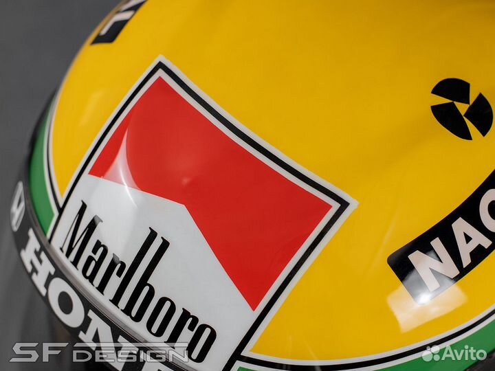 Аэрография для Шлема Ayrton Senna F1 grandprix