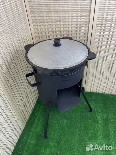 Казан узбекский 16 л с печью