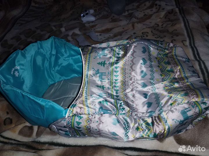 Сиденье мягкое с чехлом для санок nika kids