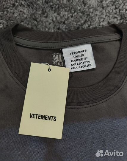 Футболка Vetements I just got Lucky новая