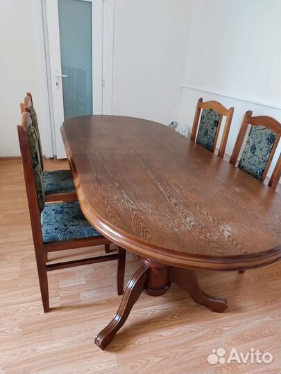 Стол со стульями бу