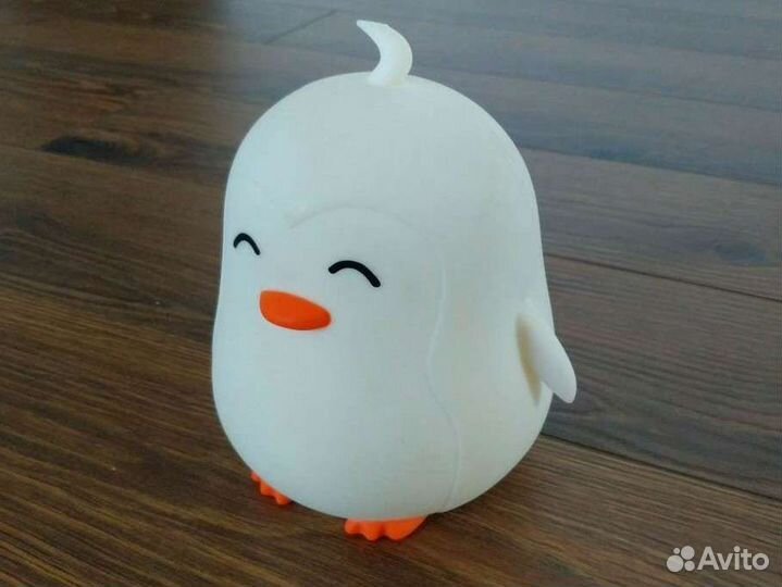 Мягкий ночник лампа игрушка Пингвин светящийся