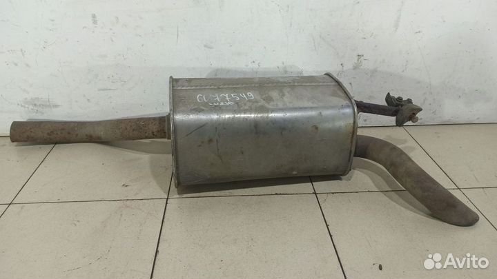 Задняя банка глушителя