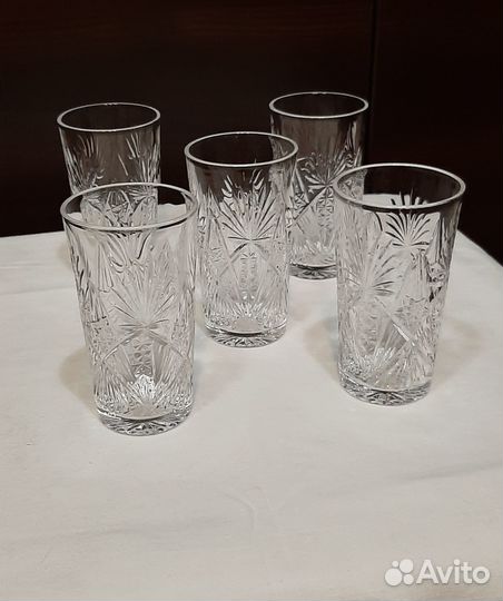Бокалы хрустальные и стеклянные СССР