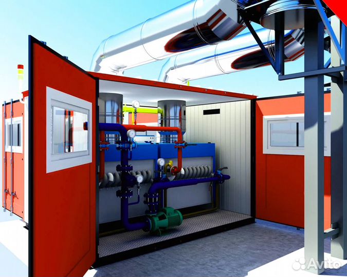 Газовая котельная для промышленных и жилых зданий