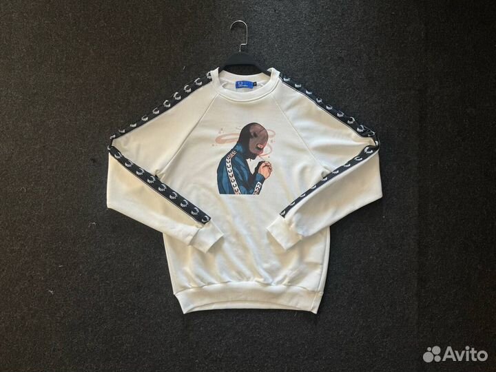 Свитшот Fred Perry белый люкс