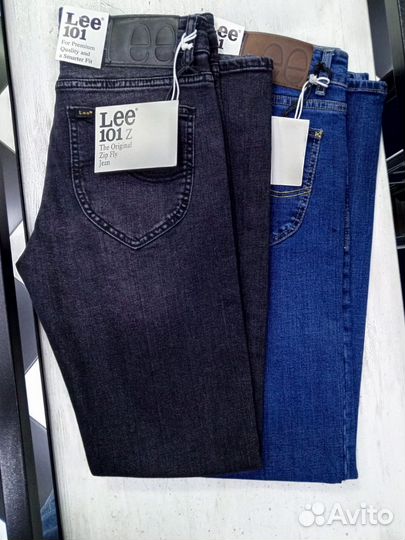 Джинсы Lee Синие+ Серые