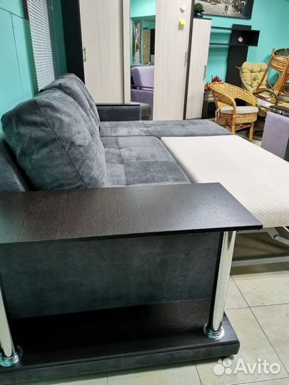 Диван угловой серый