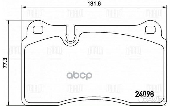 Колодки торм. для а/м VW Touareg 02- диск. перед