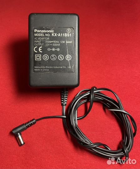 Адаптер питания Panasonic KX-A11BS1 12 V 500 mA